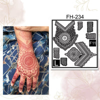 Fanah Henna Stencil FH-234 Fanahstencils