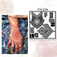 Fanah Henna Stencil FH-234 Fanahstencils