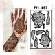 Fanah Henna Stencil FH-187 Fanahstencils
