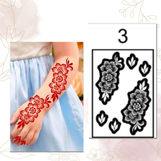 Fanah Henna Stencil K-3 Fanahstencils