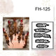 Fanah Henna Stencil FH-125 Fanahstencils