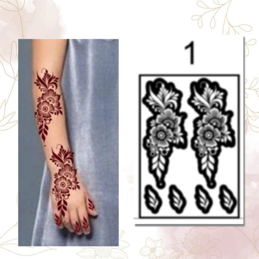 Fanah Henna Stencil K-1 Fanahstencils