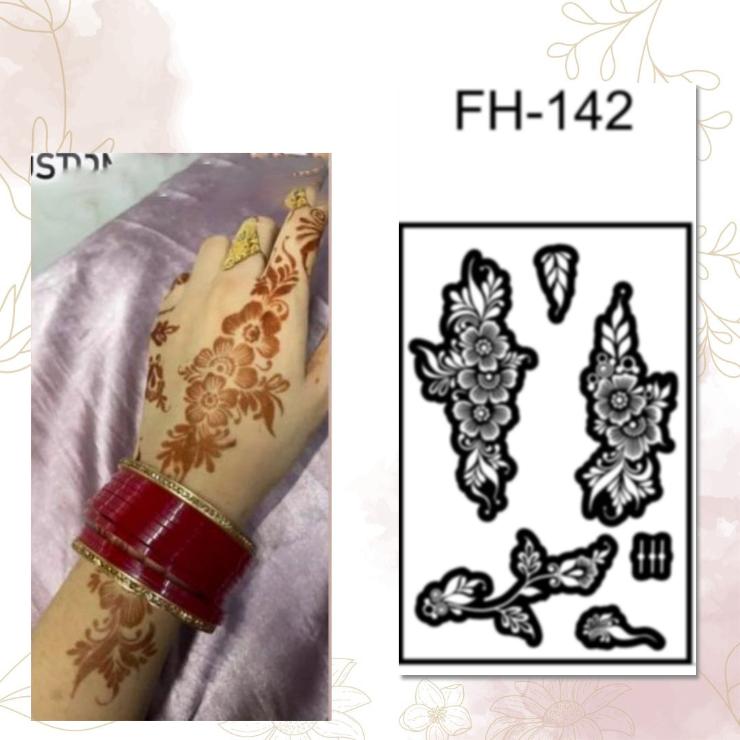 Fanah Henna Stencil FH-142 Fanahstencils