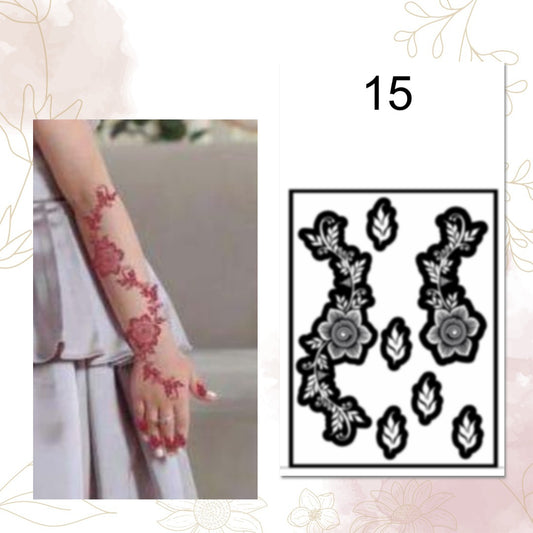 Fanah Henna Stencil K-15