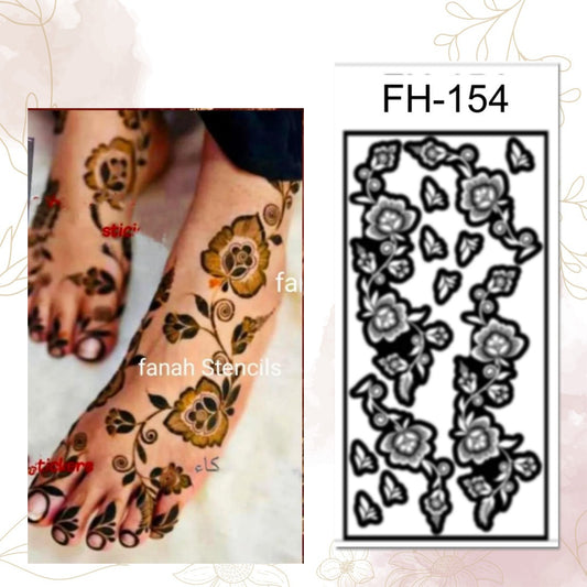 Fanah Henna Stencil (2 Feet)  FH-154