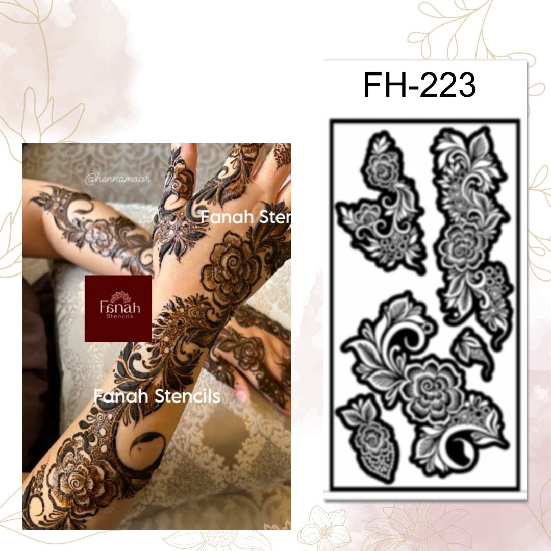 Fanah Henna Stencil FH-223