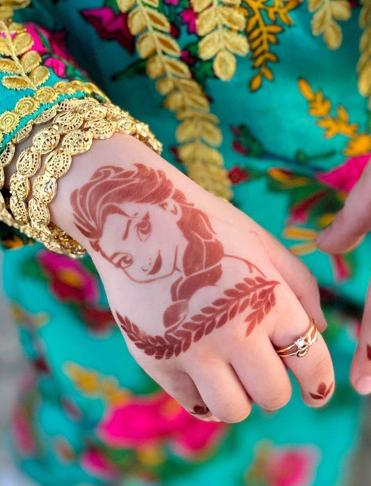Fanah Henna Stencil- Elsa