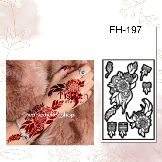 Fanah Henna Stencil FH-197
