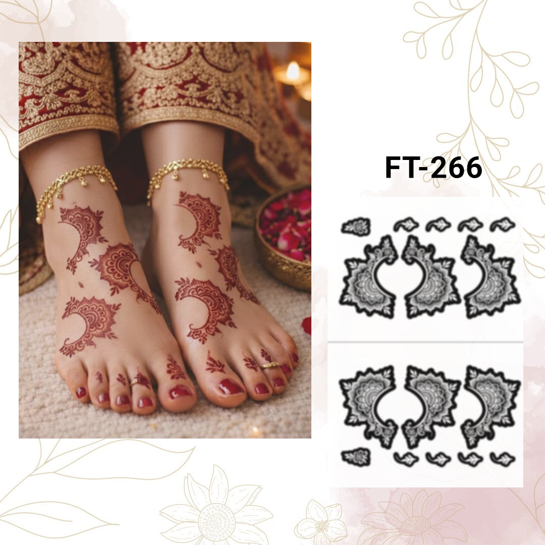 Fanah Henna Stencil FT-225 (Pair)