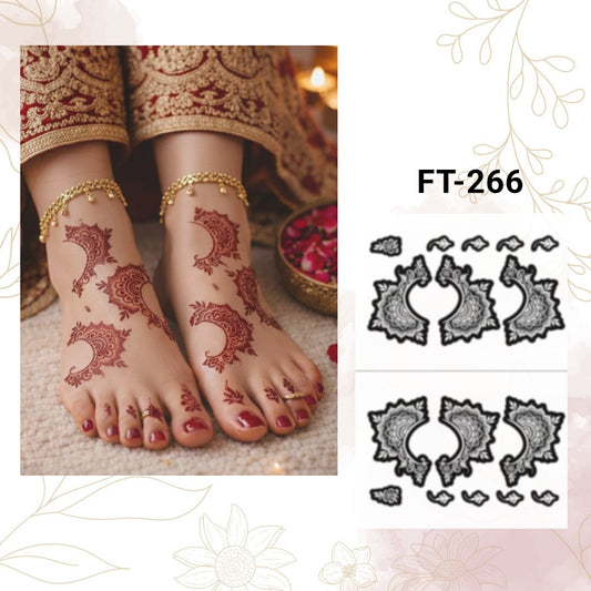 Fanah Henna Stencil FT-225 (Pair)